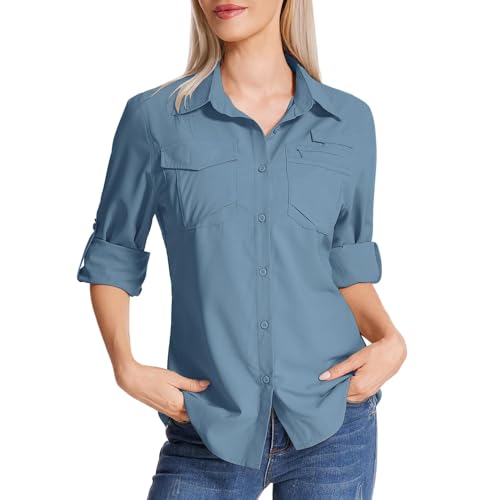 Chemise manches longues femme séchage rapide protection UPF 50