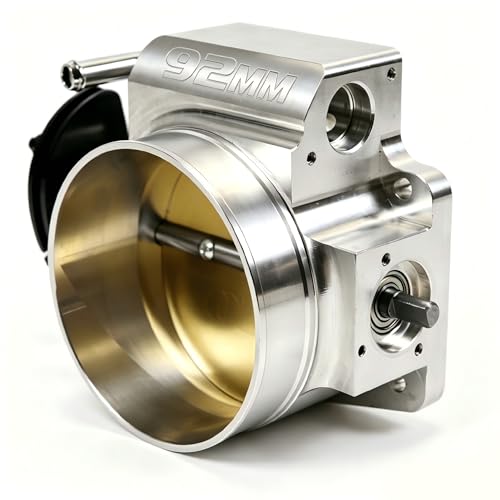 JGhyperX LS Cable 92mm Throttle Body Without TPS & IAC Sensors for Chevy LSX LS LS1 LS2 LS3 LS6 LS7 Aluminum Silver