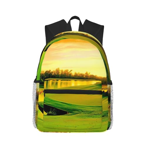 Sac à dos voyage motif golf noir pour ordinateur portable et travail