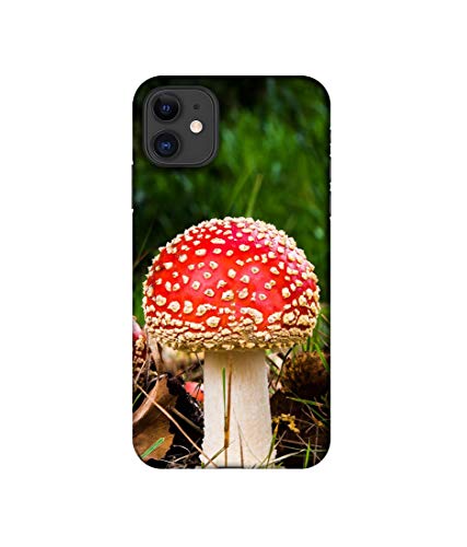 Image of Amazon Brand - Solimo Designer Red Mushroom 3D Printed Hard Back Case Mobile Cover for Apple iPhone 11