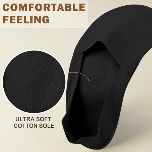 Image of Sofier No Show Socks Womens, Non Slip Low Cut 6 Pairs Thin Silky Dress Footies Liner Invisible Socks Flats Loafers Sneakers