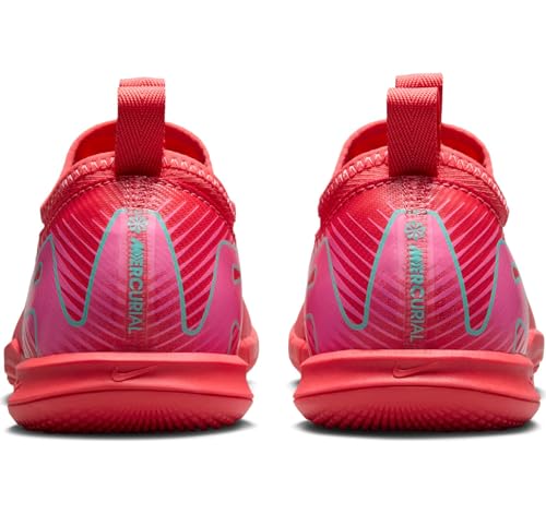 Nike Jr. Mercurial Vapor 16 Academy Little/Big Kids' IC Low-Top Soccer Shoes (FQ8411-800, Ember Glow/Aurora Green)3