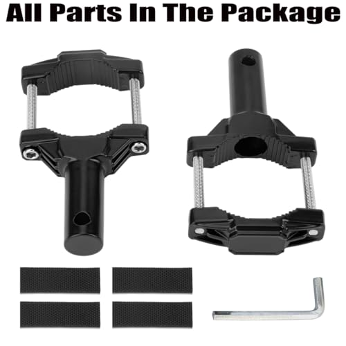 Motorcycle Spotlight Mount Brackets, Motorbike Tube Clamp Turn Signal Mounting Clamp Fog Light Holder for 0.82"-2.1" ATV UTV Roll Bar (2 Pcs) - Thumbnail 3