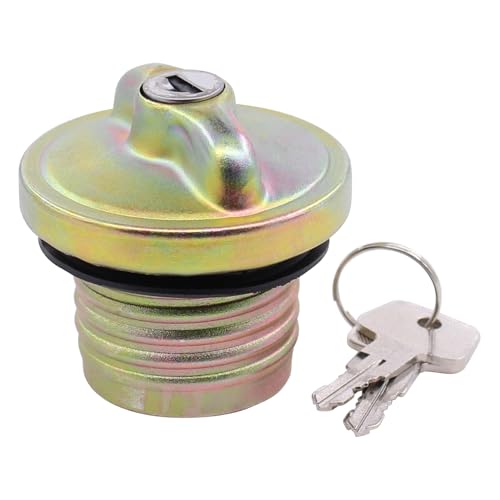 Tankdeckel Verschluss Kraftstoffbehälter Deckel Kraftstofftankdeckel Tankverschluss Kraftstofftank Einfüllstutzen Kappe mit Schlüssel für 911 Käfer 1500 1600 Käfer 1200 1300 1302 1303 Kaefer 411 412