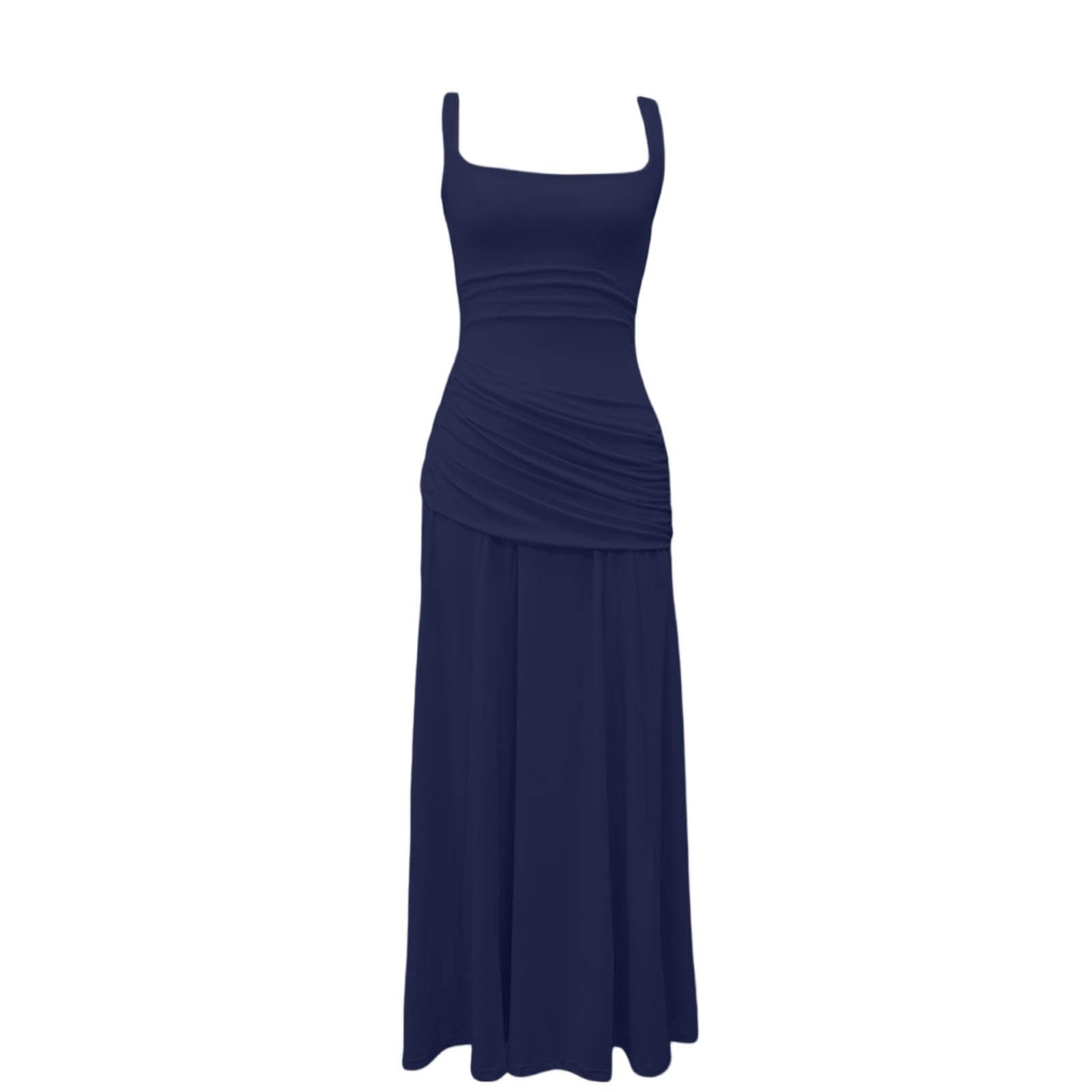 Générique Robe de Soirée Cocktail Longue - Robe de Demoiselle d'honneur pour Femme sans Manches Robes Chic et Elégant pour Fête Soirée Bal Promo Cérémonie Mariage Invité
