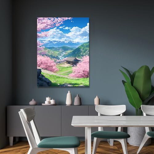 Toile paysagère YUNART pour masquer un mur vide avec style