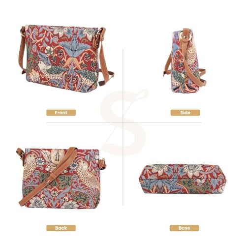 Image of Signare Tapestry Crossbody Bag Sling Shoulder Purse for Women