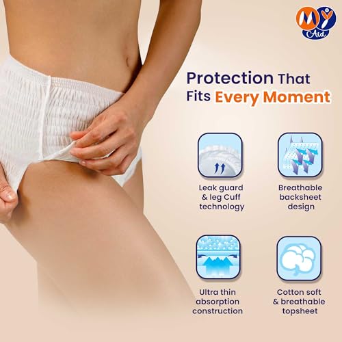 Image of Premium Unisex Eazy Tape Style Easy Adult Diapers With Wetness Indicator, Fast Absorption, Leakproof, Odour Lock & Anti-Bacterial| 50 Count (XL,Pack of 5)