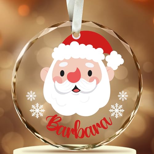 Personalisierte Weihnachtskugeln mit Name für Kinder, Süßer Cartoon...