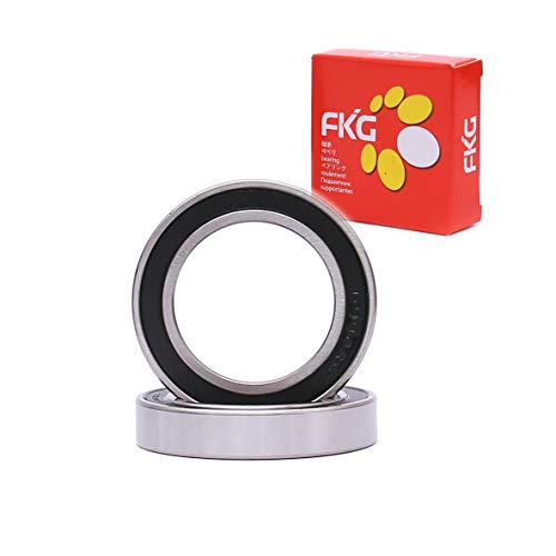 FKG 6908-2RS 40x62x12mm Deep Groove Ball Bearing Double Rubber Seal Bearings Pre-Lubricated 2 Pcs