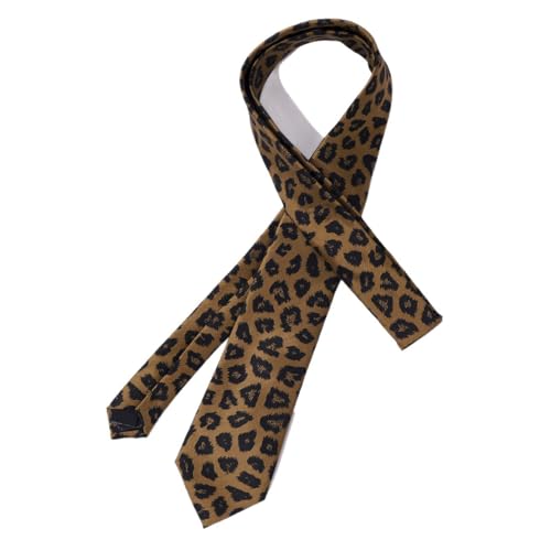 Leopard Ties for Men Classic Cheetah-Print Necktie for Business Party