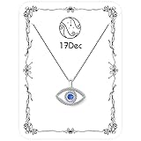 17Dec Evil Eye Necklace Cute Dainty Set Zirconia Colored Evil Eye Handmade Everyday Necklace for Women Minimalist Jewelry