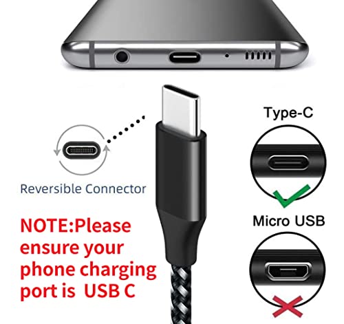 2 St眉ck 3 m Ladekabel f眉r PS5 und Xbox Series X/S Controller/Switch Pro Controller, -USB-Ladekabel, Nylon geflochtene Typ-C-Ports Zubeh枚r f眉r Playstation 5/Xbox Serie X ... – Bild 4
