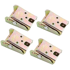 Lock Extension Tafelbed Poot, 4 STKS Hot Rolled Staal Multi-Functie Slaapbank Vouwvoet 2,3 mm Dikte Meubelaccessoire voor Vouwkop/Verborgen Voet