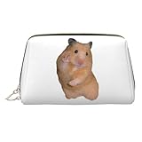 HFDGFJKKL Mochila Signo de la Paz Hámster Bolsas de cosméticos para mujeres Organizador de maquillaje de viaje Bolsillo Almacenamiento para artículos de aseo Dopp Kit Estuche para el festival
