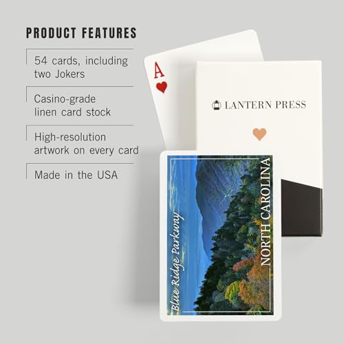 Baraja de cartas Poker Blue Ridge Parkway 52 naipes miniatura 3