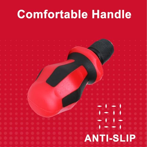 Image of Geinxurn Magnetic 2PC Mini Changeable Head Manual Screwdriver Holder, Quick Change & Release 1 /4 inch Hex Bit Extension Holder