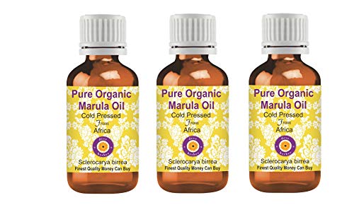 Huile de Marula biologique Deve Herbes pressée à froid en lot de 3 flacons de 100ml
