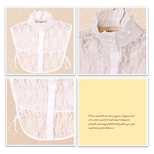 Women Pure Color Lace Detachable Lapel Choker Necklace Shirt Fake False Collar (C,One Size) steampunk buy now online Women Pure Color Lace Detachable Lapel Choker Necklace Shirt Fake False Collar (C,One Size) steampunk buy now online