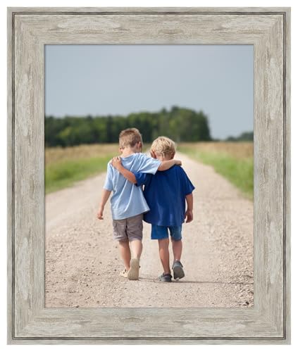 Amanti Art Picture Frame 16x20 Photo Frame, Crackled Metallic Wood Framing for your Wedding Photos, Family Pictures, Diploma, Certificate, Kids Art Gift for Mom or Poster Wall Decor