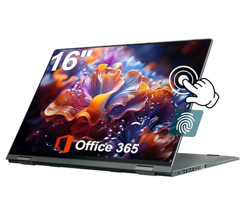 jumper 2 in 1 Laptop, 16 inch Convertible Laptop Computer