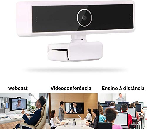 Eqoba Webcam Full HD 1080p USB 2.0, com Microfone Embutido