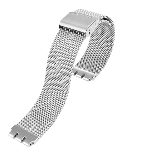 Bracelet acier inoxydable 17mm 19mm pour montre Swatch IRONY YAS112