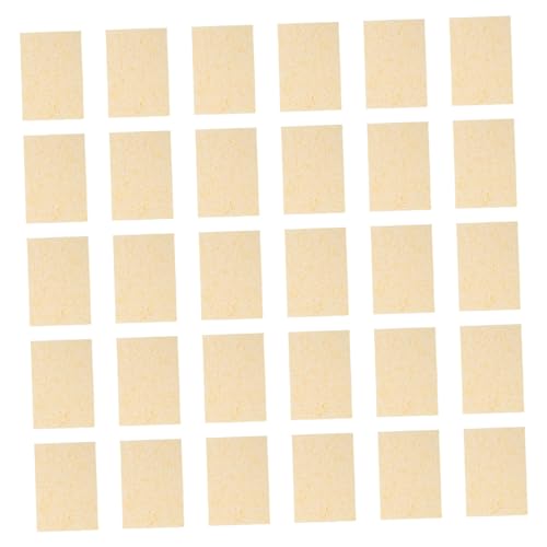 LIFKICH 30pcs High Temperature Rectangle Sponges for Soldering Iron Cleaning Pads Sulfur Welding Clean Tool Lightweight Absorbent Cleaning for Efficient Soldering