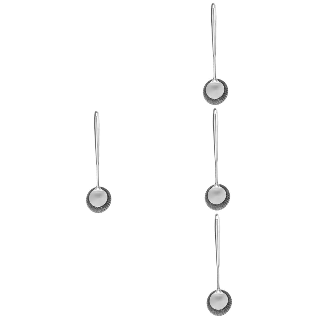 OUNONA Lot De 4 Brosses À Récurer pour Manche Confortable pour La Vaisselle Et La Poêle