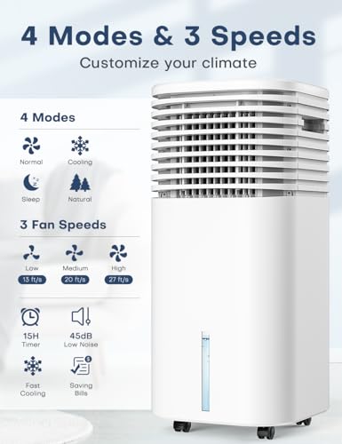image for CENSTECH Windowless Portable Air Conditioners with 4Modes & 3Speeds, 1