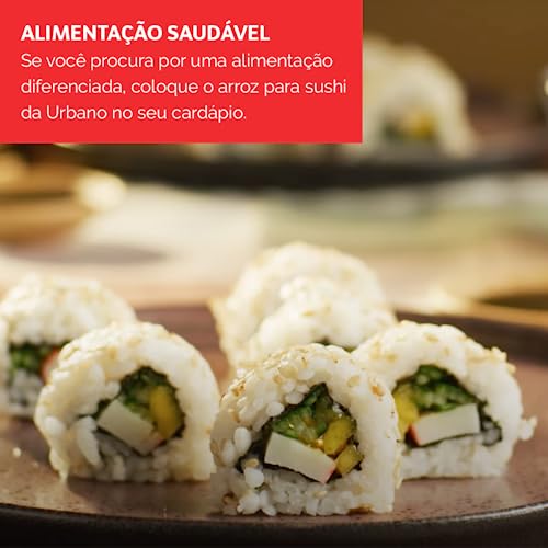Urbano, Arroz para Sushi, Grão Curto, Seleção Especial, Tipo 1-1kg