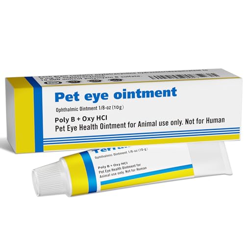 VivaElixir Pet Eye Health Ointment for Dogs, Cats, Cattle, Sheep, Horses, Birds and Puppies, Kitten - 1 Tube 0.35 oz /10g