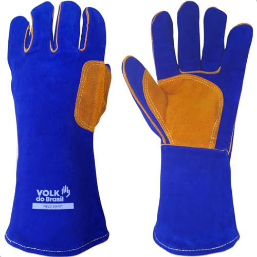 419DyMyE9nL. SL500 Luva De Raspa Soldador Epi Com Ca Alta Temperatura Weld Volk