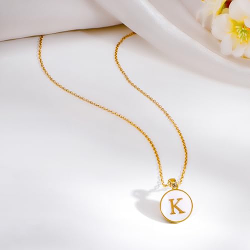 Image of Rubans Demi Fine Stainless Steel Alphabet Pendant CZ Gift for Women & Girls