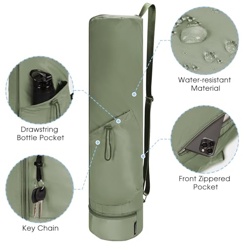 sportsnew Yoga Mat Bag Large with Carrying Strap, Water Bottle Pocket and Wet Compartment - Image 3