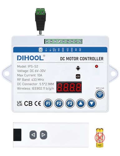 DIHOOL Electric Linear Actuator Controller, eWeLink Smart Wireless WiFi Relay Switch, 12V 24V DC...