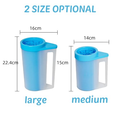Comfpet Dog Paw Cleaner for dogs Dog Foot Cleaner with Silicone Brush Removable, Portable Cleaning Dogs Paws - Image 2