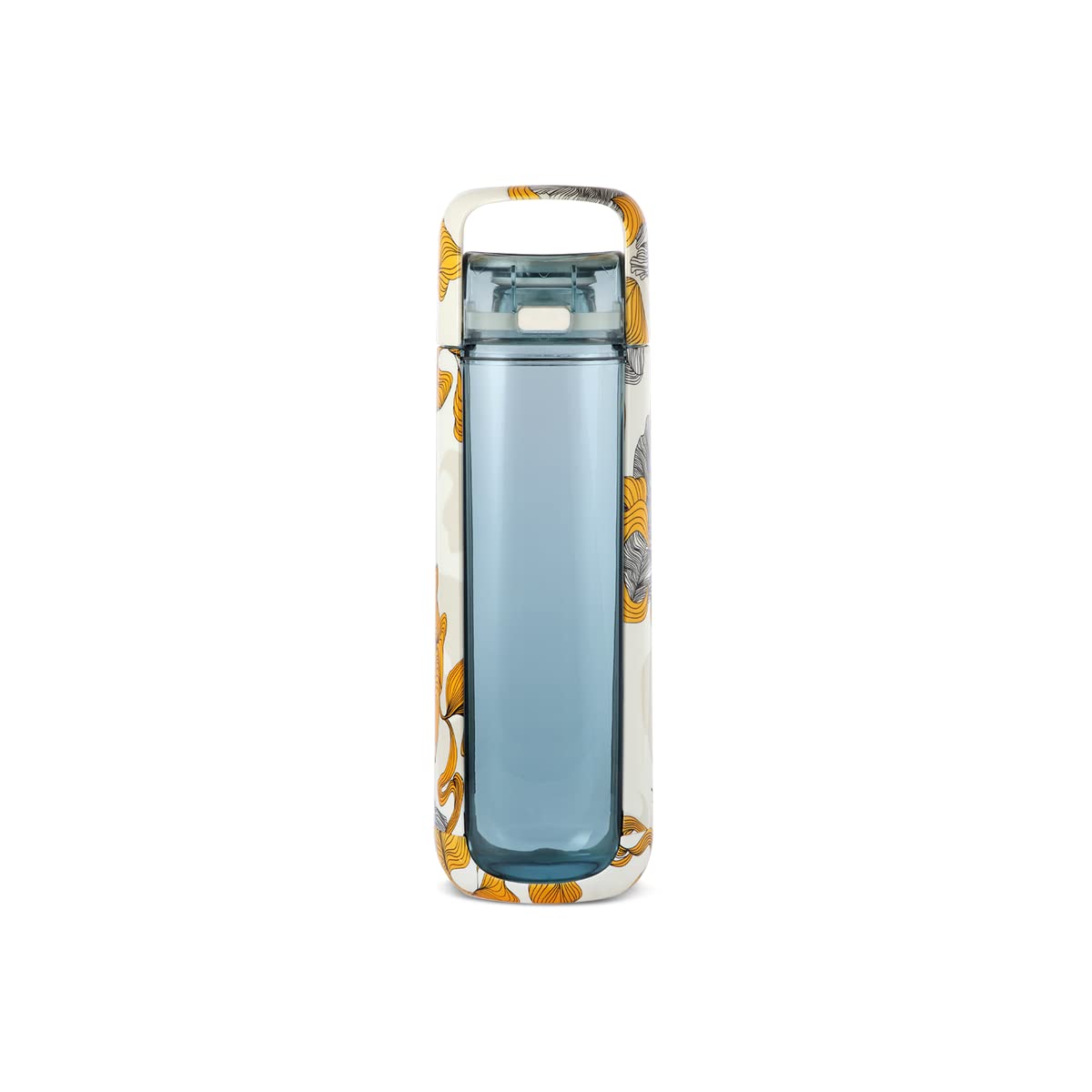 KOR One Planet Tritan-Wasserflasche mit Deckel-Sicherheitsverschluss, Öffnung mit einem Klick und ergonomischem Tragegriff, einzigartiges wassergetauchtes Design, inspiriert von der Natur, 750 ml