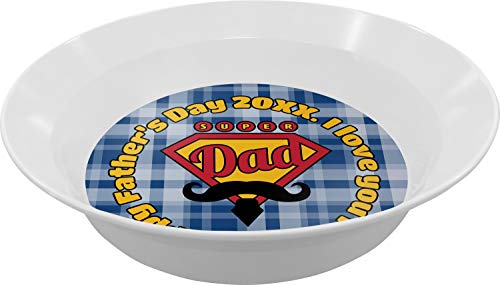 Personalized Hipster Dad Melamine Bowl - 12 oz