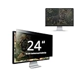 EliWhale Blickschutzfolie für 24 Zoll 16:9 Monitor, Abnehmbarer Sichtschutzfilter mit Blaulichtfilter, HD Privacy Screen mit Anti-Glare & Blendschutz, Breite x Höhe: 531 mm x 299 mm