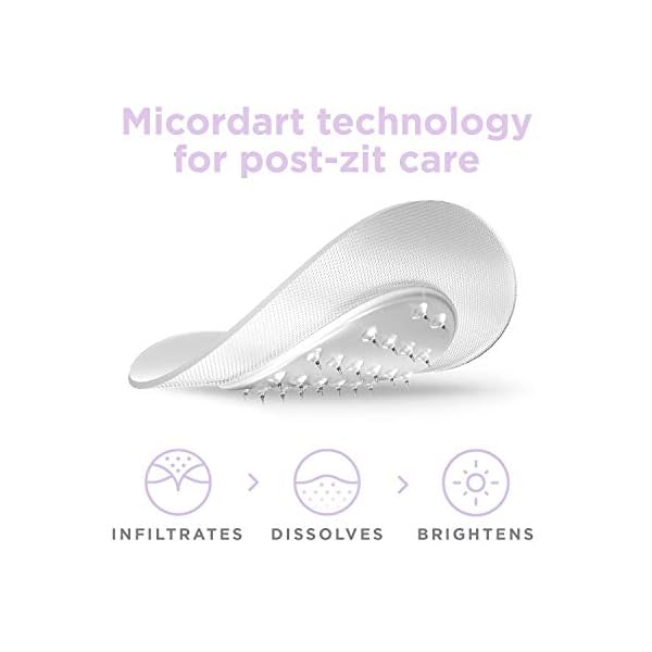 HYPERFADE-by-ZitSticka-Microdart-Patch-to-Fade-Post-Zit-Dark-Spots ZitSticka Hyperfade Acne Patches for Face - World's Most Potent Pimple Patch with Fast-Acting Microdarts - Starts Working within 2 Hours for Deep, Early-Stage Zits & Blemish - 12 Count