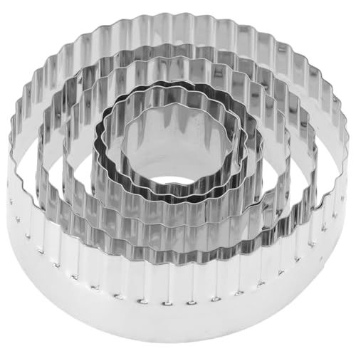 DECHOUS Cookie Shot Molds for Baking Cake Tins Stainless Steel Molds Mousse Ring