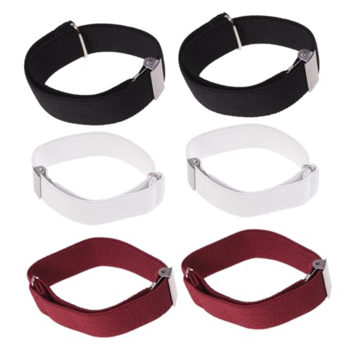 TINEASUR Shirt Garters for Men Women 3 Pairs of Anti-slip Sleeve Cuffs Shirt Sleeve Holders Versatile