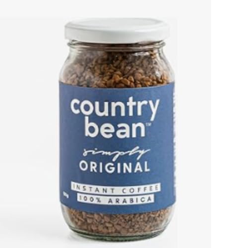 Country Bean Original (Non-Flavoured) Instant Coffee Powder 100 Gram | Arabica, Freeze-Dried Coffee | No Added Sugar | Makes 50 Cups - Jar