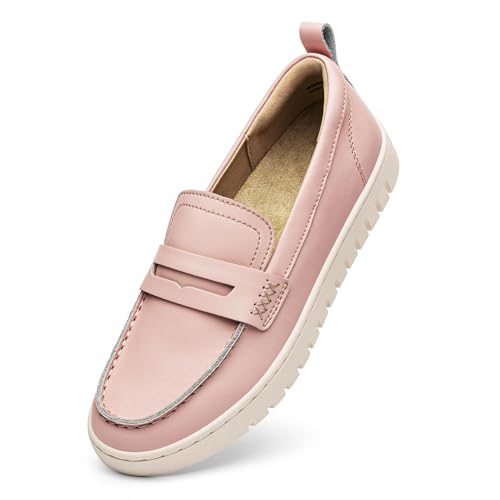 Top 10 Best Standing Shoes for Women: Comfort and Style 10 KORDAL Women's Comfortable Classic Penny Loafers Leather Sneakers Casual Slip On Dress Shoes Office Work Everyday Walking Flats Driving Shoes for Women, Pink, 9 M US