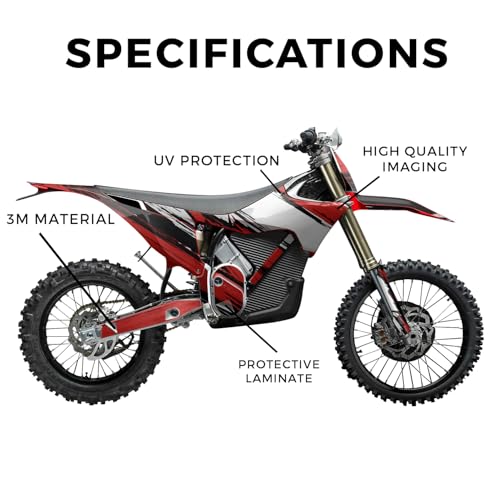 Image of Stark Varg MX 2023-2025 Graphics Kit Wrap - Grunge Stripe Red - Varg MX Skin - Premium 3M Vinyl Protective Wrap Decal Cover - Easy to Apply | Crafted in The USA by MightySkins