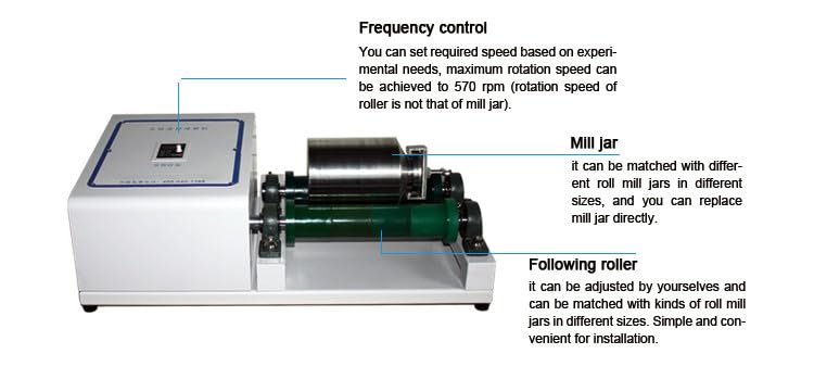 TMAXCN Lab Small Single Station Roller Ball Mill Machine for Powder Grinding 1 Buyer (5L)