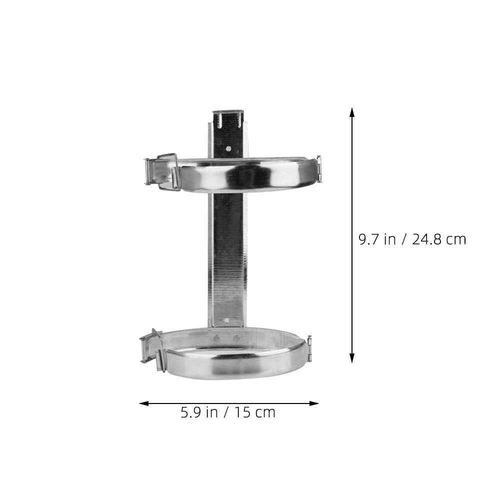 Alipis 2piezas Soporte De Pared para Extintor De Incendios Montaje Y Práctico Rack De Almacenamiento para Extintor Accesorio Esencial para Seguridad Hogares Y Coches