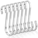 ➤ 【Fácil de usar】: los ganchos de metal en forma de S no requieren tornillos de montaje, se quitan fácilmente y se usan en unos segundos. El exclusivo diseño de bayoneta de ganchos en forma de S de acero inoxidable evita que el gancho se caiga al quitarlo, es una buena opción para hermosos accesorios para el hogar.