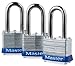 Master Lock 3TRILF No. 3 Padlock Three Pack
